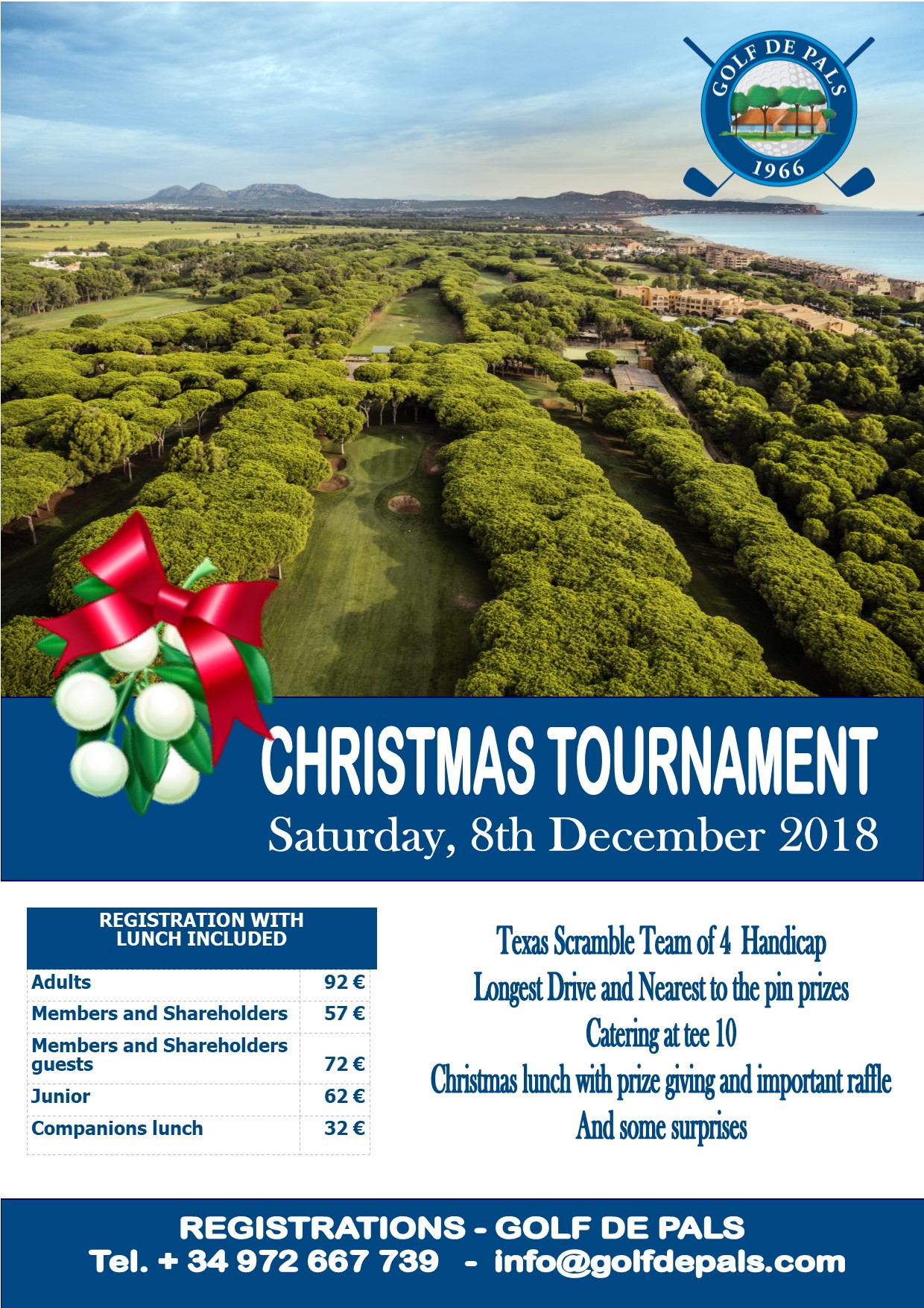 Christmas Golf De Pals Tournament 2018 · Scramble Golf de Pals