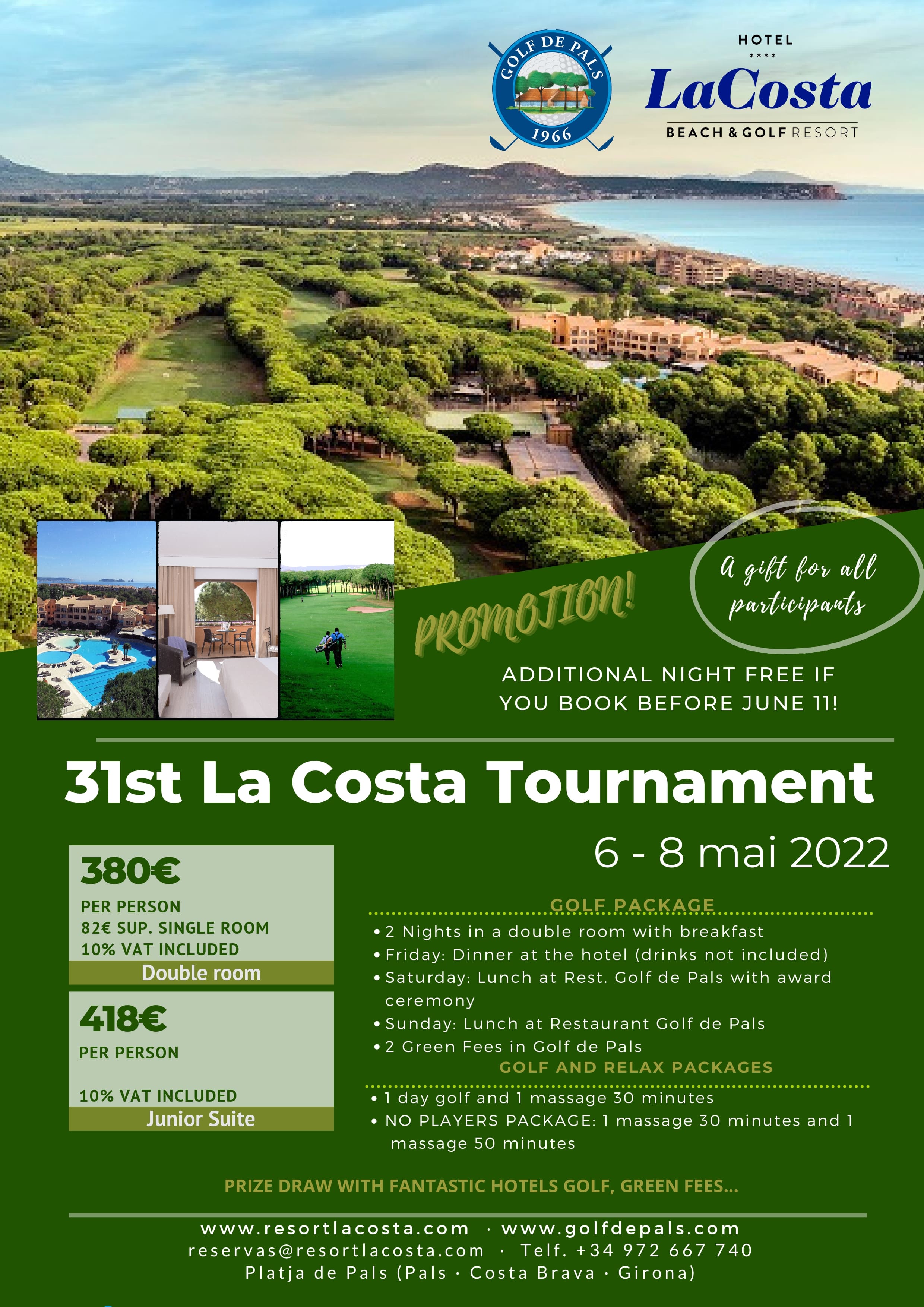 Xxx La Costa Tournament 2022 · Stableford Individual Golf de Pals