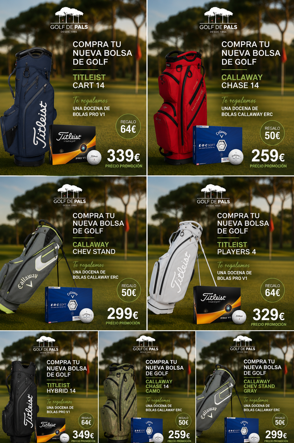 Quel sac de golf choisir ? Découvrez la promotion idéale pour votre jeu au Golf de Pals
